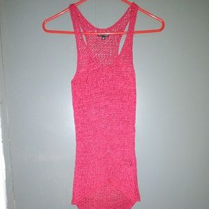 Deep Red Cotton Sweater. LAST CHANCE!